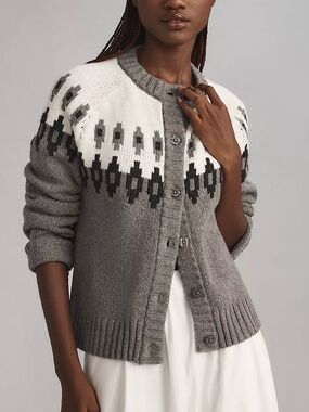 NWOT KULE Freya Crew-Neck Cardigan Sweater